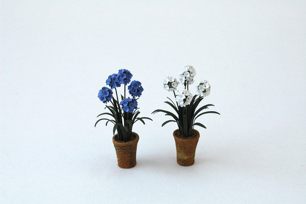 1/24th Agapanthus Paper Flower Kit for 1/2” scale Dollhouses, Florists and Miniature Gardens