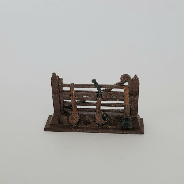 1/12th scale gate style Pipe Rack with 3 Pipes