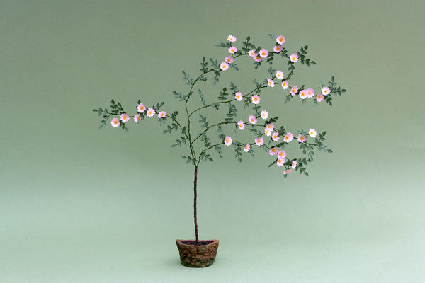 Briar Rose Paper Flower kit for 1/12th Dollhouses, Florists and Miniature Gardens