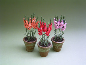 Snapdragon Flower Kit  for 1/12th scale Dollhouses, Florists and Miniature Gardens