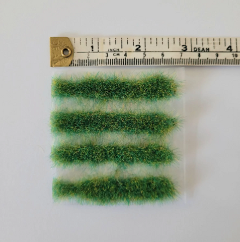 4 Grassy Strips for 1/48th landscaping and gardens