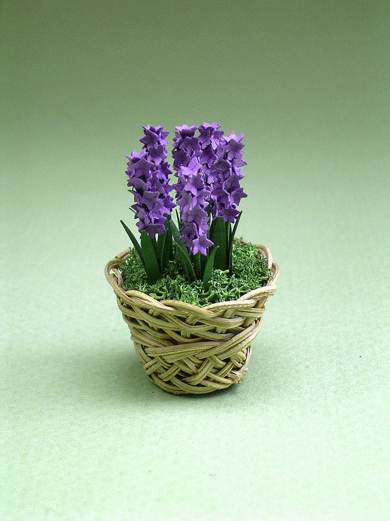 Hyacinth Paper Flower Kit  for 1/12th scale Dollhouses, Florists and Miniature Gardens