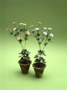 Japanese Anemone Paper Flower Kit  for 1/12th scale Dollhouses, Florists and Miniature Gardens