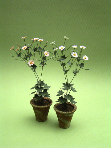 Japanese Anemone Paper Flower Kit  for 1/12th scale Dollhouses, Florists and Miniature Gardens