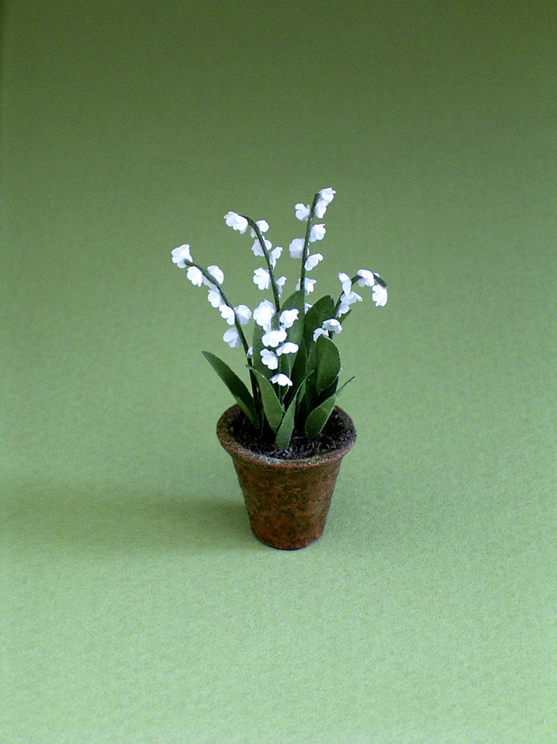 Lily of the Valley Paper Flower Kit  for 1/12th scale Dollhouses, Florists and Miniature Gardens