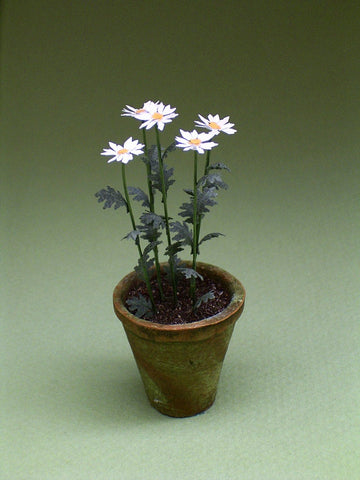 Shasta Daisy Flower Kit  for 1/12th scale Dollhouses, Florists and Miniature Gardens